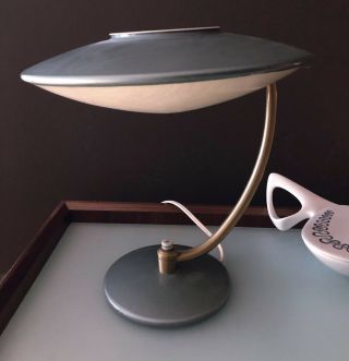 DAZOR LAMP Mid Century Modern VTG Flying Saucer UFO 9