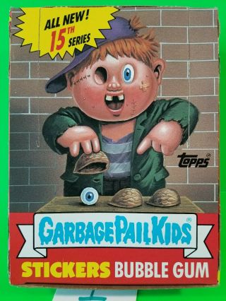 1988 Topps Garbage Pail Kids Series 15 Os15 Full Box 48 Wax Packs W/o 25c Stamp