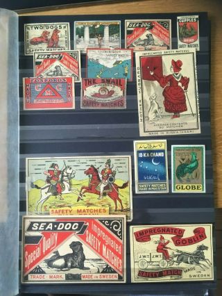 India and other country s old matchbox labels VF 6 pages vintage 3