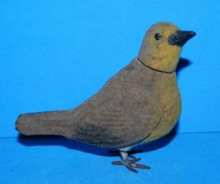 Antique Germany Composition Putz Bird Candy Container