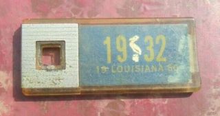 Vintage Disabled American Veterans 1950 Louisiana License Plate Key Chain Tag