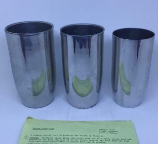 Rare Vintage Magic Trick Indian Water Cups By Terry And Norma