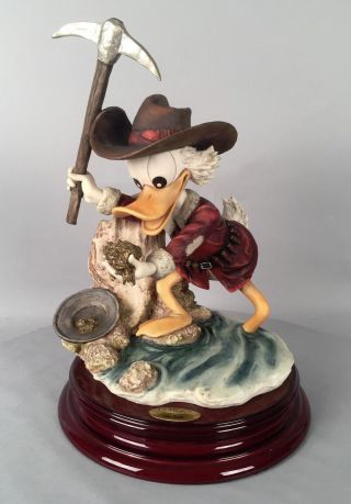 Giuseppe Armani Scrooge Mcduck - Eureka Figurine 0590c Walt Disney Le 644/3000