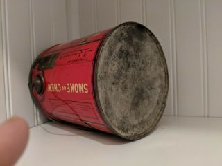 MINERS & PUDDLERS TOBACCO TIN PAIL ANTIQUE ADVERTISING CAN MILWAUKEE WISCONSIN 6