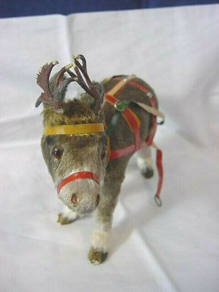 US ZONE Germany SANTA Reindeer SLEIGH Candy Container XMAS Decoration VINTAGE 8