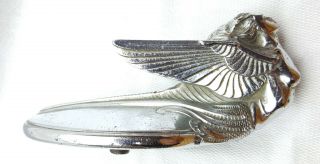 Vintage 1930s Plymouth Car Flying Lady Goddess Jarvis Radiator Cap Hood Ornament 3