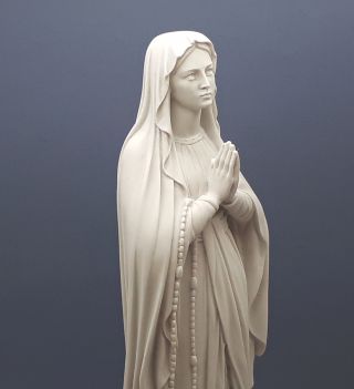 Our Lady Blessed Virgin Mary Greek Cast Marble Statue Sculpture 15.  75