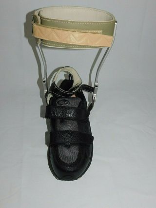 Set Polio Leather Metal Leg Braces US 10 XWide Dr.  Comfort Shoes Steampunk A1 5