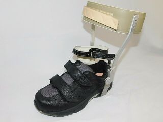 Set Polio Leather Metal Leg Braces US 10 XWide Dr.  Comfort Shoes Steampunk A1 6