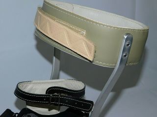 Set Polio Leather Metal Leg Braces US 10 XWide Dr.  Comfort Shoes Steampunk A1 8