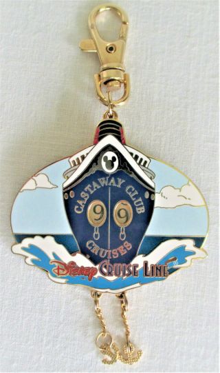 Disney Cruise Line Castaway Club Number Of Cruises Counter Medal Lanyard Pin