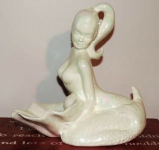 Vintage Nude Mermaid Freeman - Mcfarlin Ceramic Mermaid Soap Dish Tropical Mcm