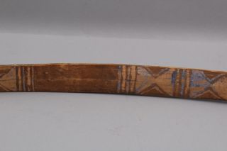 Antique Authentic 19thC Western Native American Indian Decorated Wood Bow,  NR 10