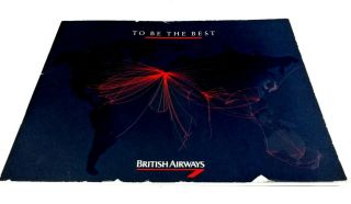 British Airways Corporate Vintage Airline 1988 Brochure Landor Sales Collectible