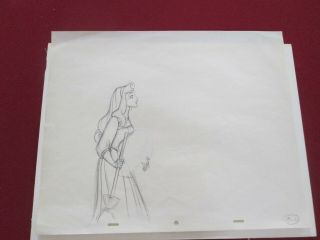 Sleeping Beauty Briar Rose Disney production cel Drawing Diablo 1959 Marc Davis 2