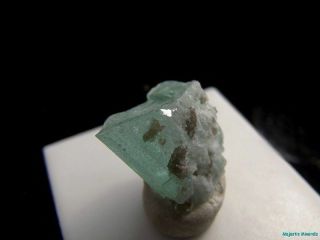 VERY RARE_OPTICAL CLEAR LARGE Emerald Crystal_NAEM_Hiddenite,  N.  C. 2