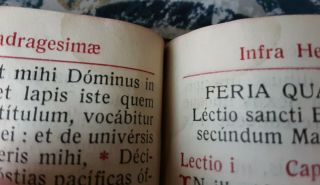 1931 Breviarium Romanum Vulgate Roman Breviary Partial Set 3/4 Volumes 6