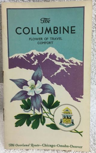 Union Pacific Columbine Brochure - 1930
