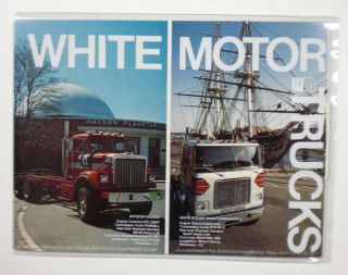 Autocar - 1977 England Truck Show Hand Out - 4 Panel Standup Display