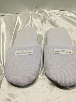 Imperial Hotel Tokyo Japan Souvenir House Shoes Bath Slippers In
