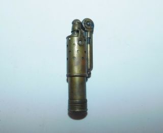 Antique Meb Surelite Brass Pocket Trench Lighter Made In Austria Rare