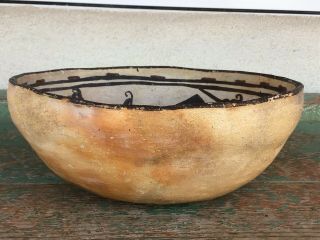 GREAT 19TH CENTURY HOPI PUEBLO POLACCA POTTERY BOWL N R. 4