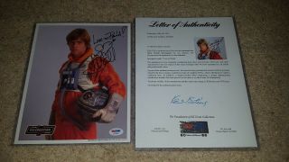 Mark Hamill 2010 Star Wars Celebration Official Pix Signed Autograph Psa/dna Pho