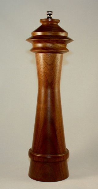 Space Needle Peppermill Natural Wood,  Hand Crafted In Usa,  Licensed