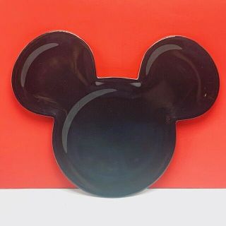 Walt Disney World Plate Mickey Mouse Ears Disneyland Vintage Vtg Minnie Logo 1
