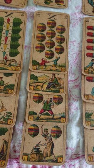 ANTIQUE GERMAN PLAYING CARDS FROMMAN & BUNTE DARMSTADT 19th C 4