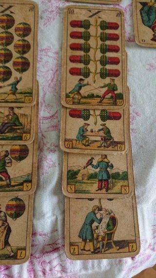 ANTIQUE GERMAN PLAYING CARDS FROMMAN & BUNTE DARMSTADT 19th C 5