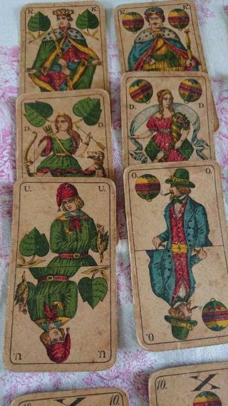 ANTIQUE GERMAN PLAYING CARDS FROMMAN & BUNTE DARMSTADT 19th C 6