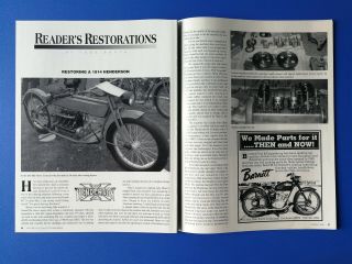 1914 Henderson Motorcycle - 4 Page Restoration Article