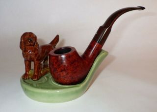 Dunhill Amber Root Bent Brandy Group 5 Estate Pipe Cumberland Stem
