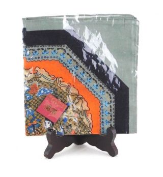 National Palace Museum In Taiwan Souvenir Scarf Cotton Grey