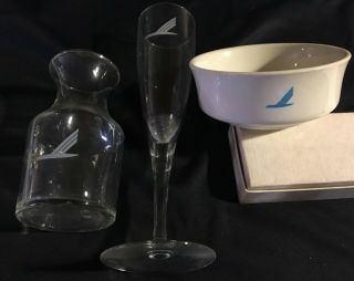 Piedmont Airlines 1st Class Glassware/bowl - (1980s Vintage)