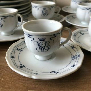 Lovely 39 pce Set VSOE Orient Express Plates Cups Saucers Raynaud Limoges 3
