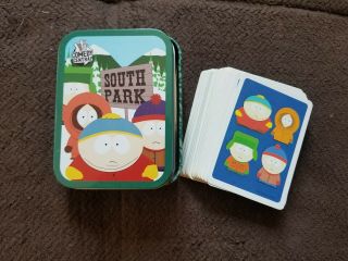 Rare Vintage 2004 South Park Playing Cards Collector Tin - And Playing Cards