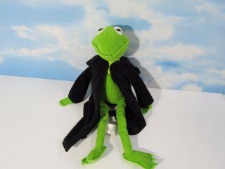 Disney Store Muppets Dark Kermit The Frog Most Wanted Constantine Plush Cape 17”