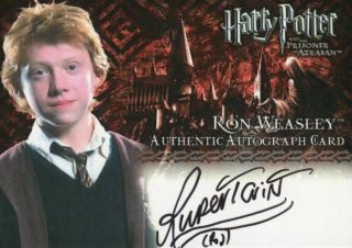 Harry Potter And The Prisoner Of Azkaban Update Rupert Grint Autograph Card