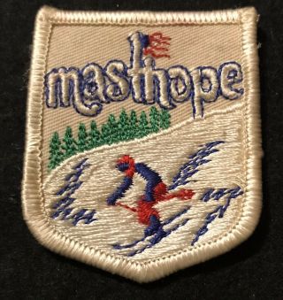 Masthope Aka Ski Big Bear Vtg Skiing Patch Pennsylvania Souvenir Travel Lapel