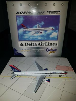 Gemini Jets 1:400 Delta Airlines N601dn Boeing 757 - 200 Model Aircraft