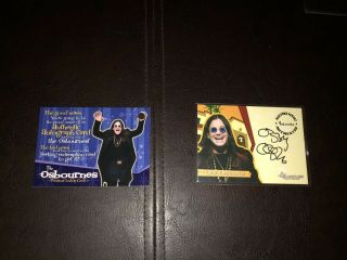 Inkworks Ozzy Osbourne Autograph W Send In Card