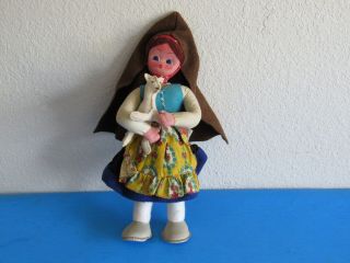 Vintage Mascotes De Maria Helena Hand Made In Portugal Doll