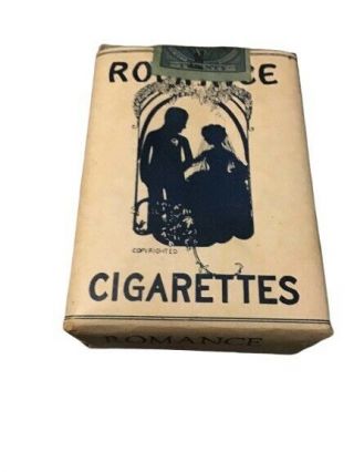 Rare Romance Cigarette Pack Delux Tobacco Portsmouth Ohio Prewar Tax