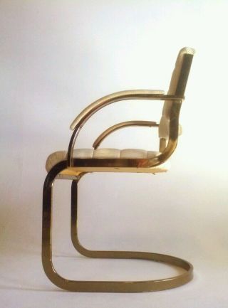 Vintage Cantilever Baughman Dining Mid Century Modern Chair Table Brass Gold Z 5