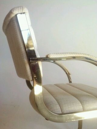 Vintage Cantilever Baughman Dining Mid Century Modern Chair Table Brass Gold Z 6