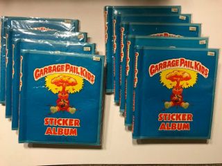 Garbage Pail Kids True Vintage Set Of 9 Sticker Albums 1986