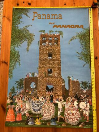 Panagra Vintage Panama Travel Poster