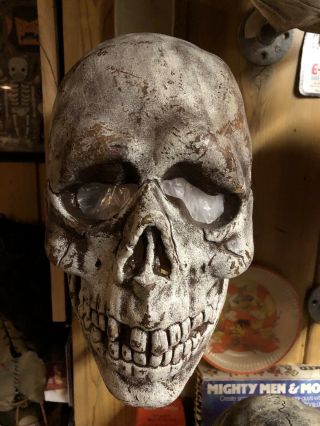 Vintage Halloween Don Post Studios Plastisol Skull Mask 1967 Rare